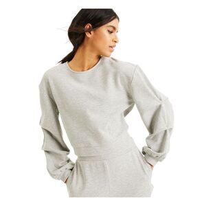 CULPOS X INC Womens Cut Out Embellished Tie Long Sleeve Sweatshirt